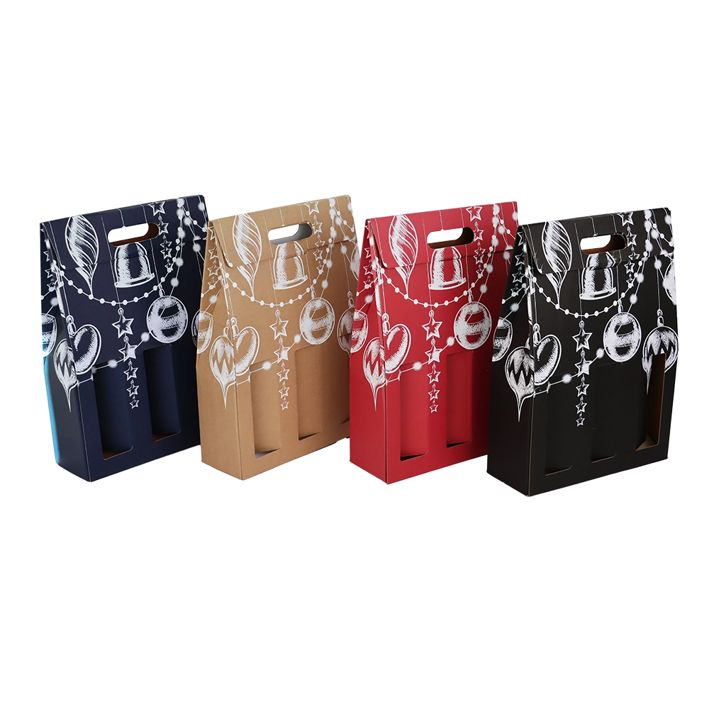 Caja Portabotellas Navidad